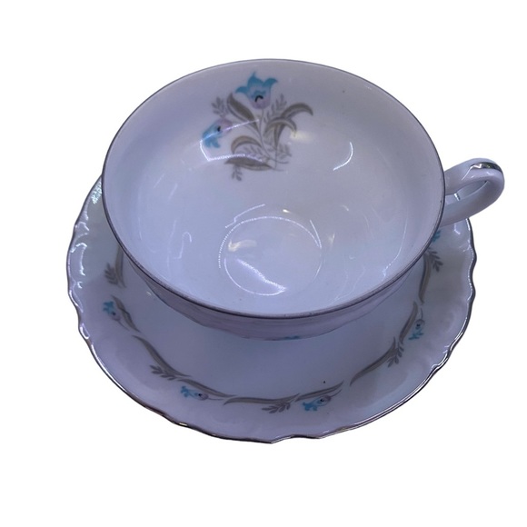 Blue Bell China Tea Cup & Saucer Set X2 - Picture 3 of 6